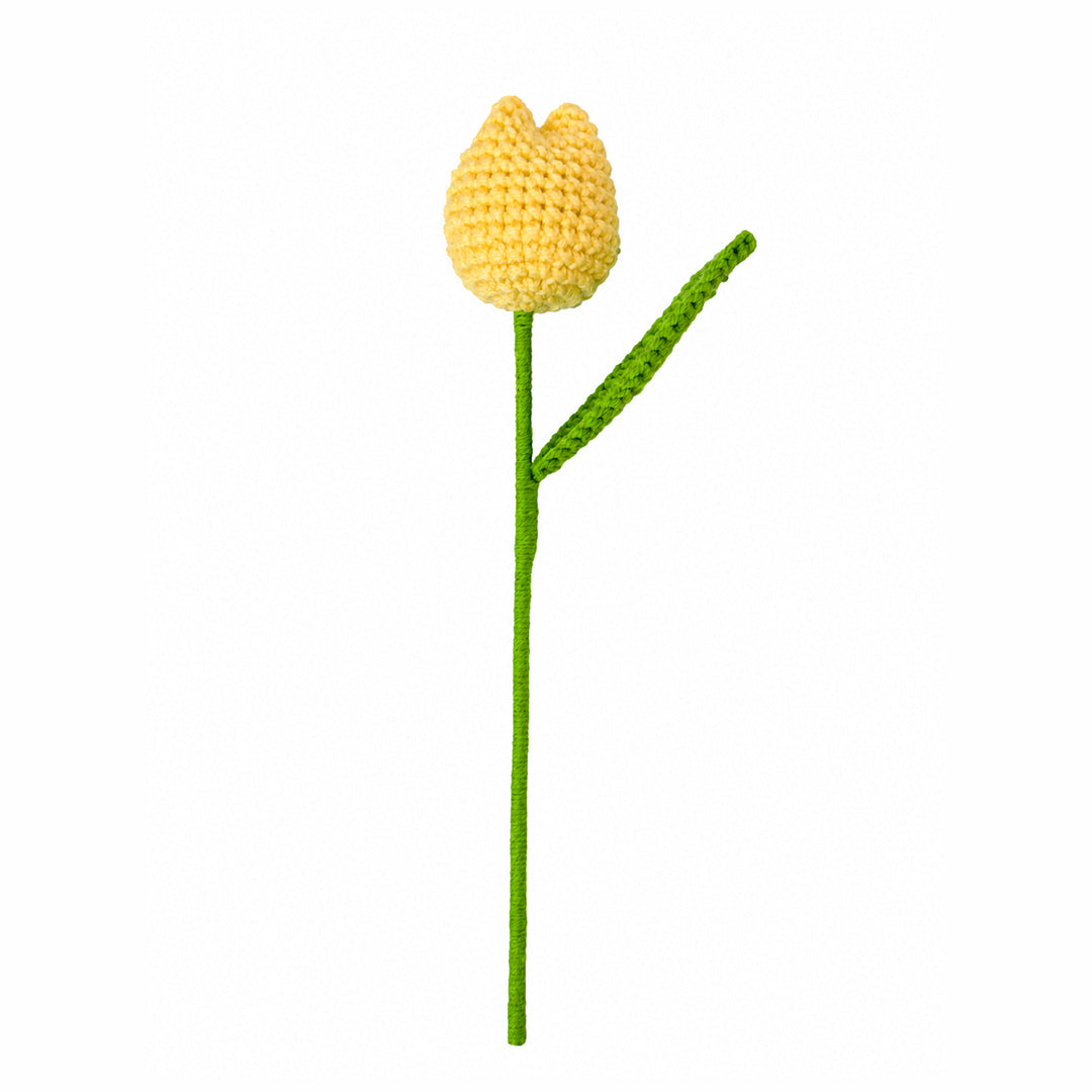 Crochet Tulip Flower - Yellow