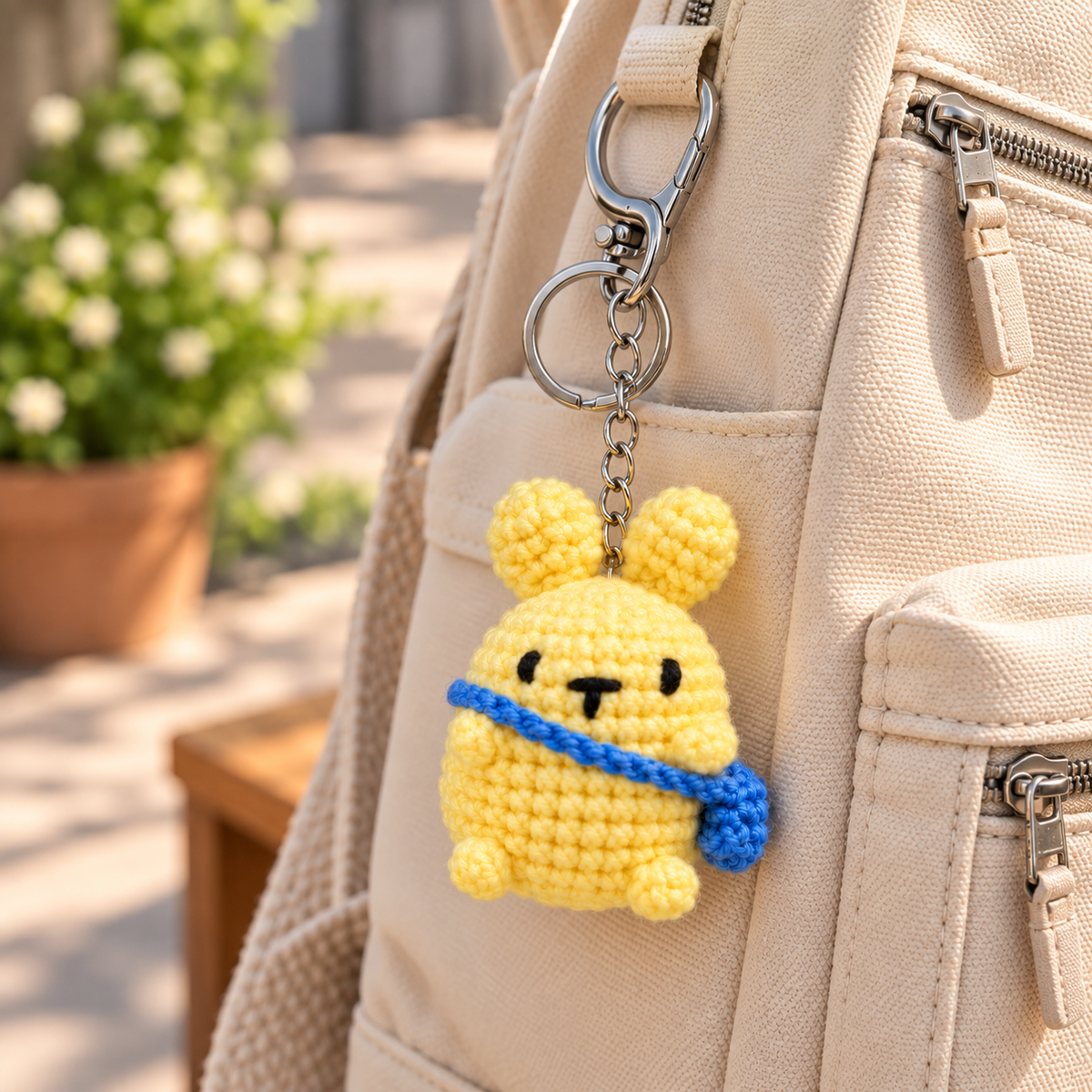 Bunny with crossbody bag