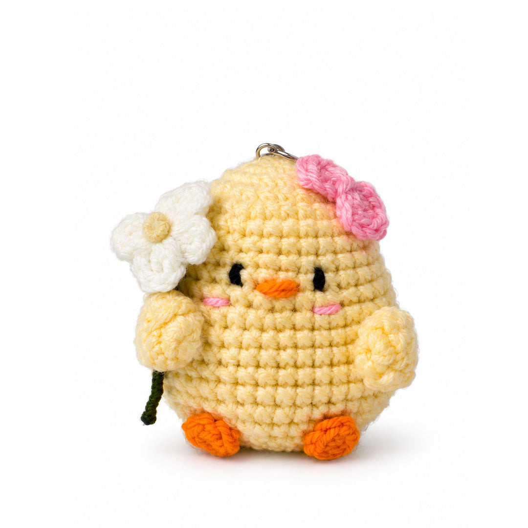 chibi chick with flower