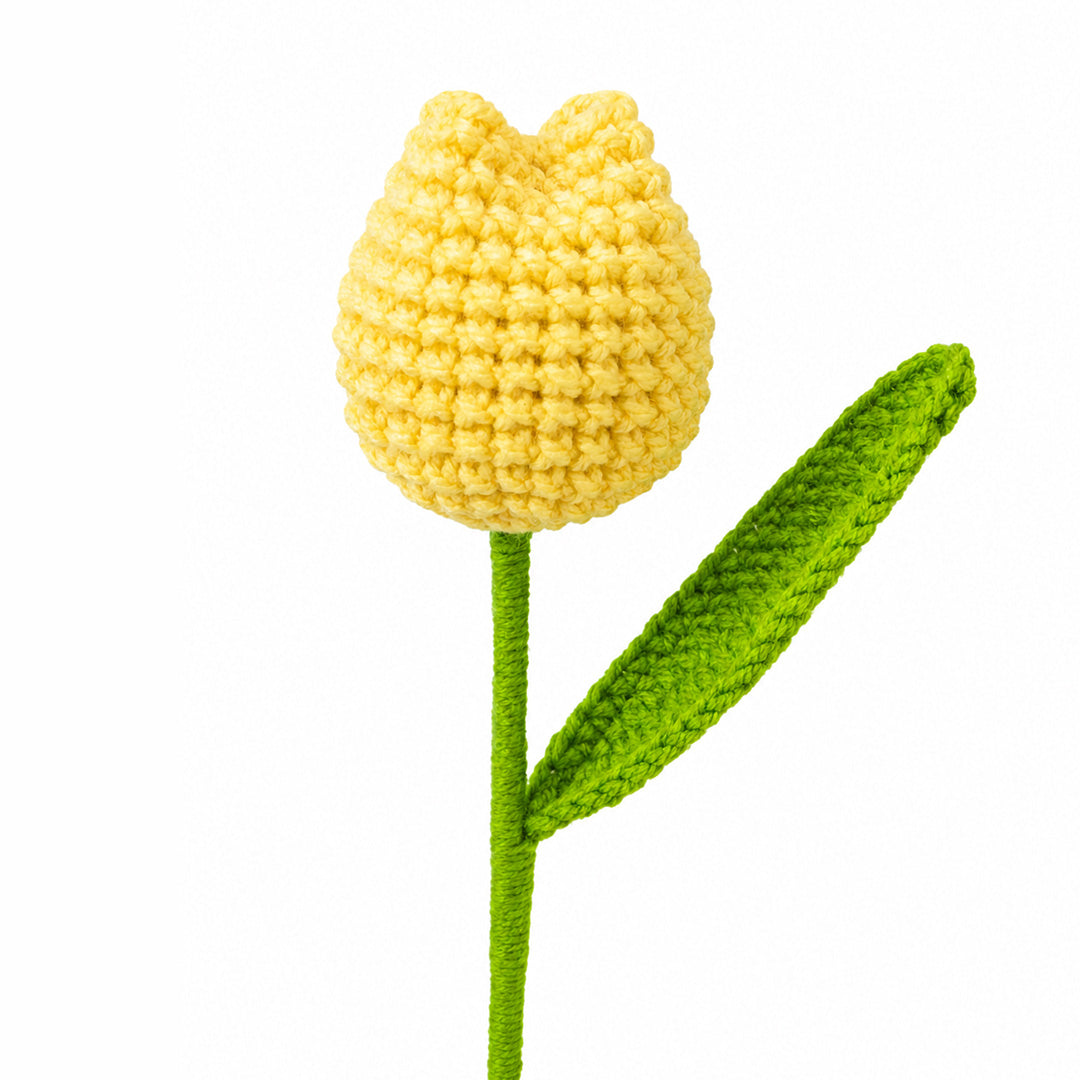 Crochet Tulip Flower - Yellow