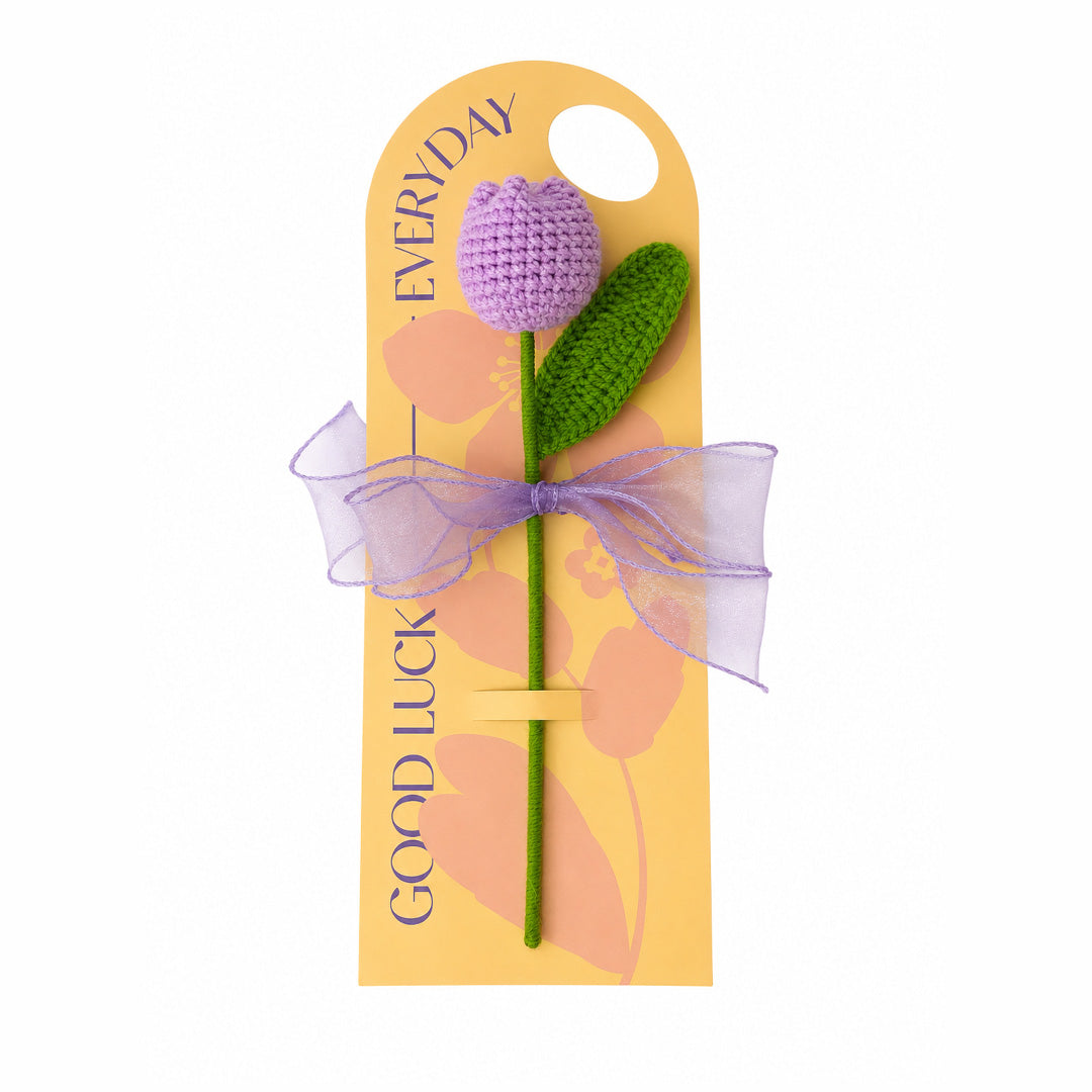 Crochet Tulip Flower - Lilac