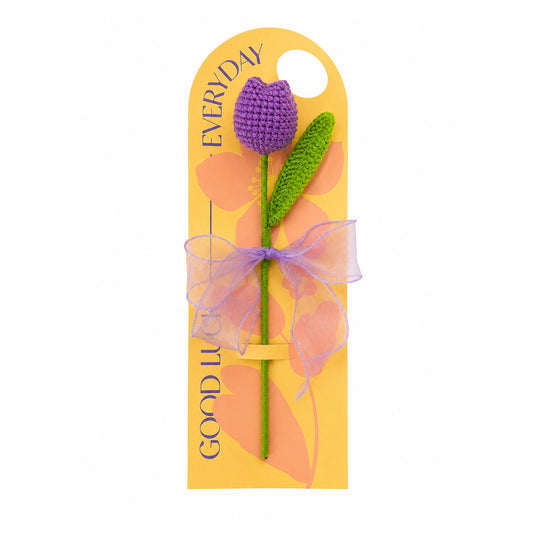 Crochet Tulip Flower - Purple