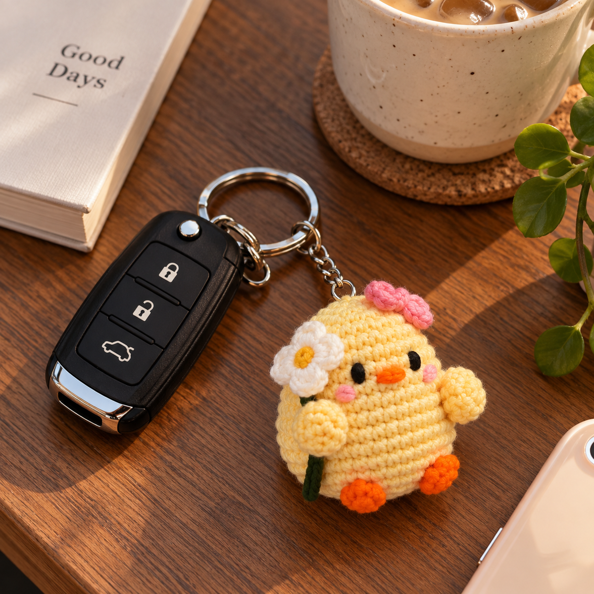 chibi chick with flower