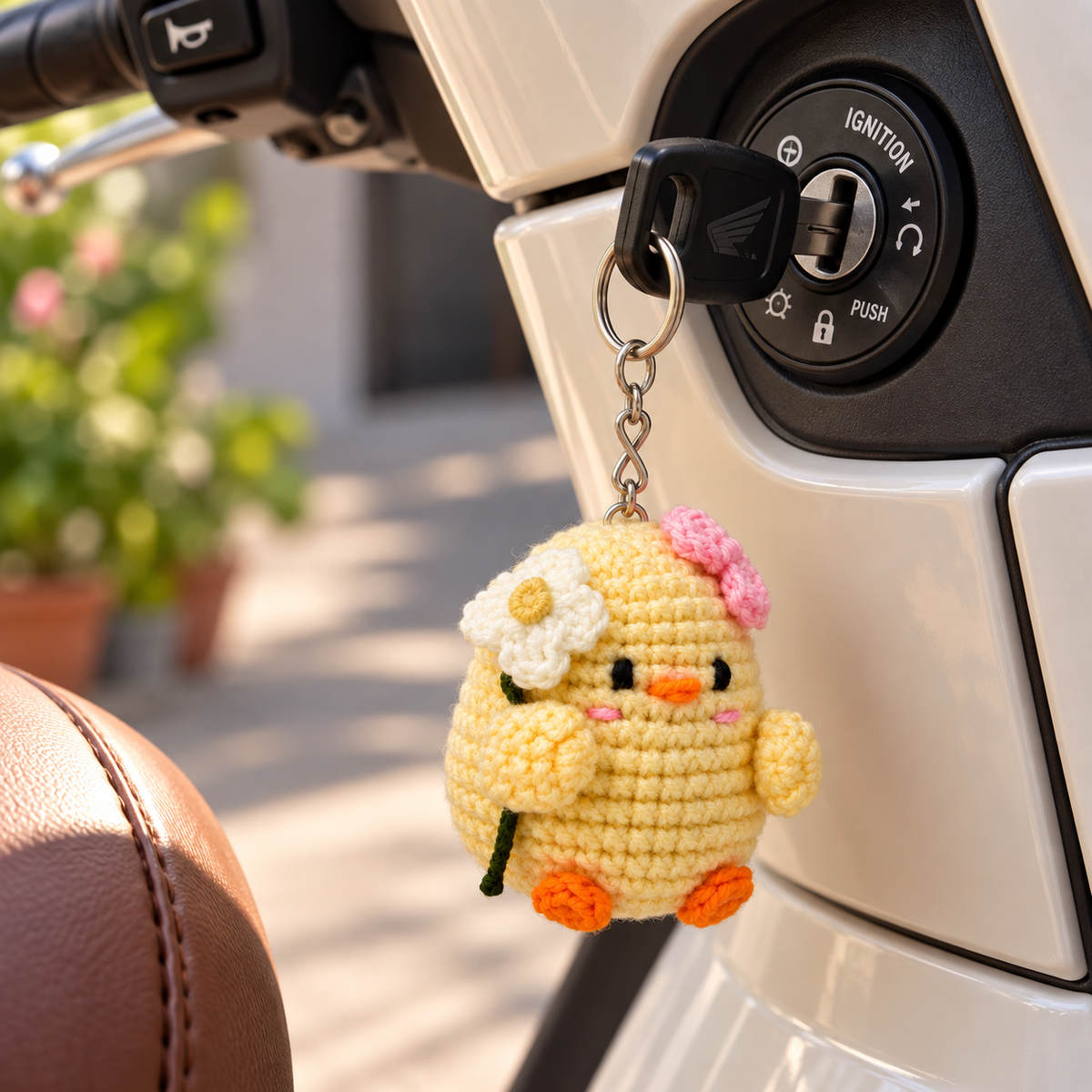 chibi chick with flower