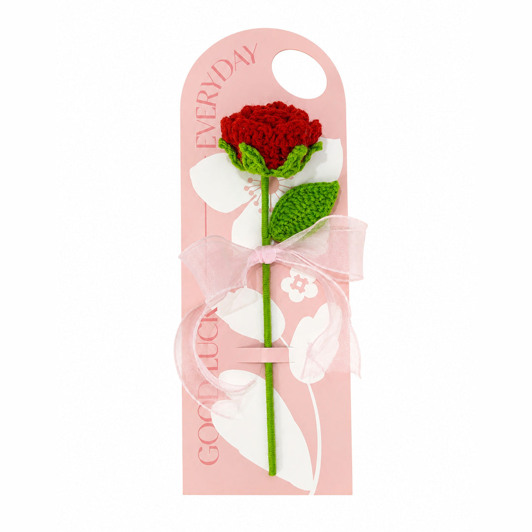 Crochet Red Rose