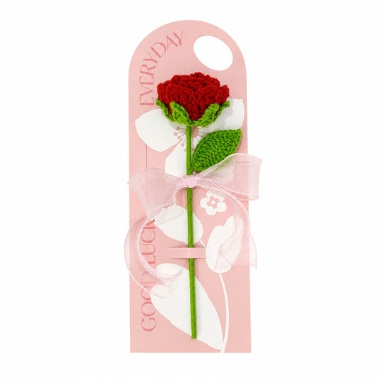 Crochet Red Rose