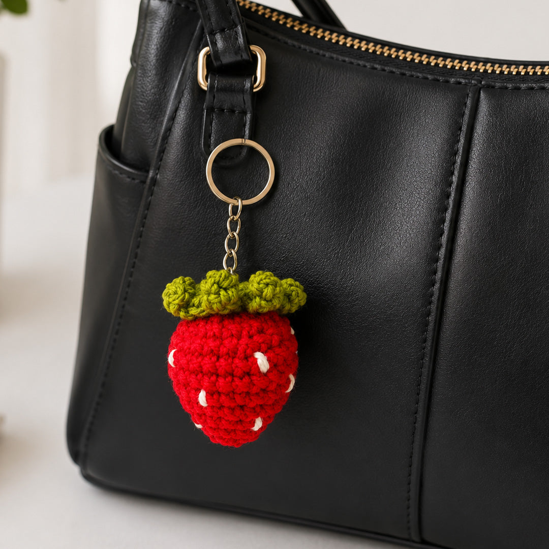 Strawberry keychain