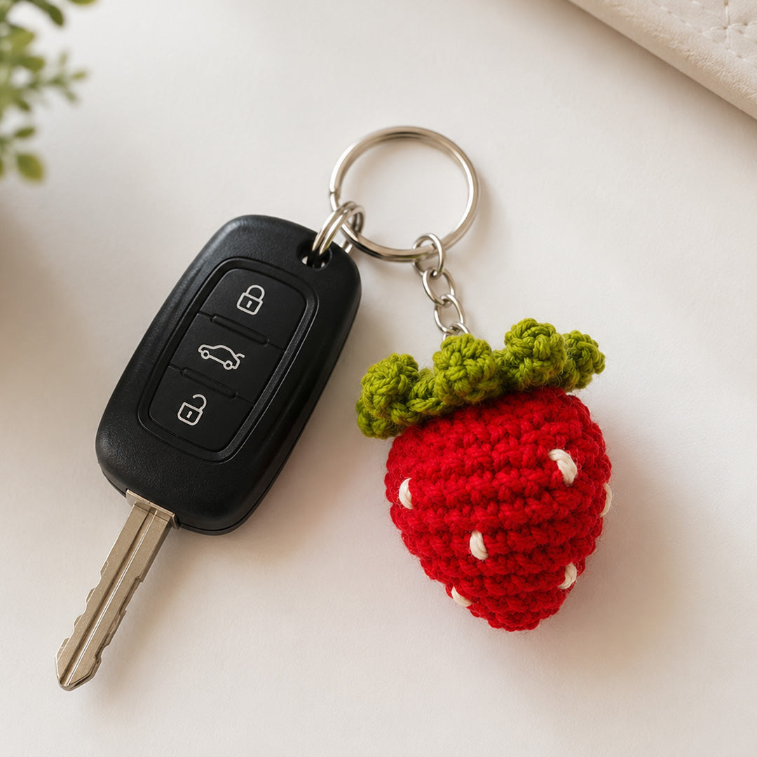Strawberry keychain